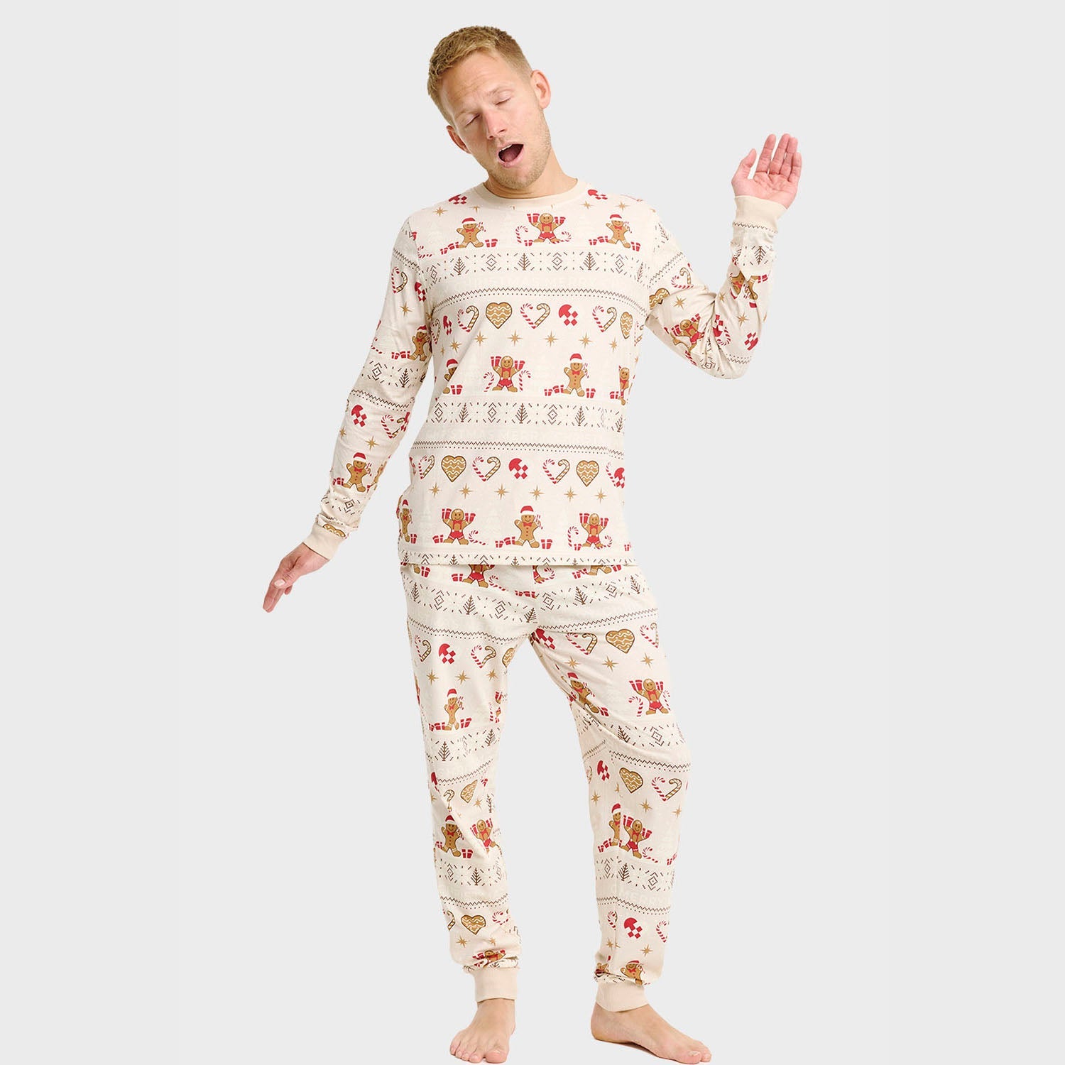 Christmas Cookie Pyjamas Beige โ Men